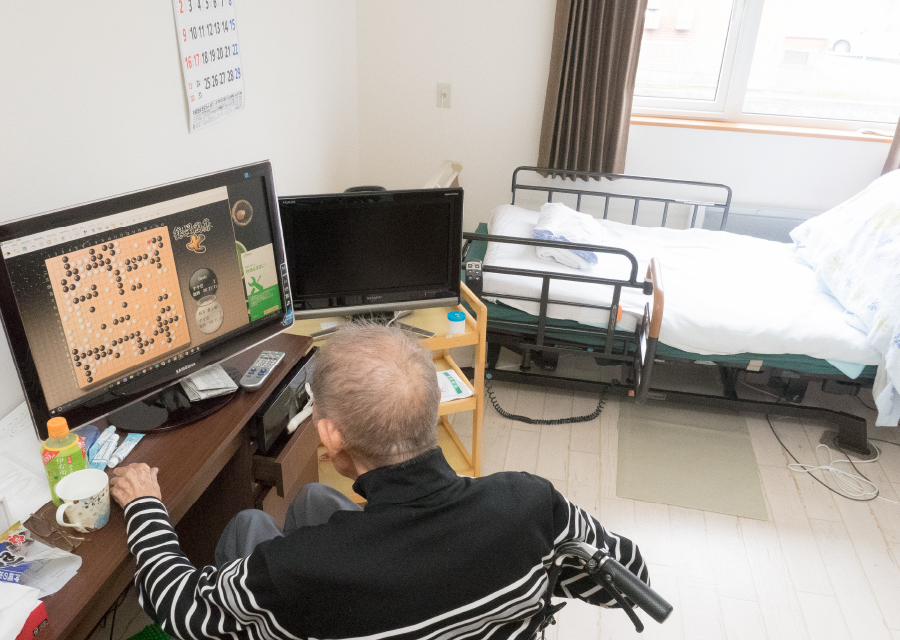 室内は建物がL字型になっており、各居室に開放感があるようになっています。